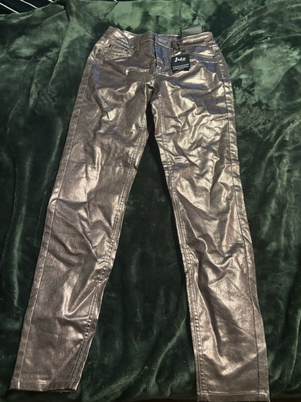 Metallic Bronze Skinny Jeans - Sufe? Brand